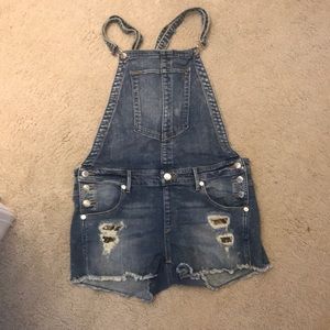 True Religion overall shorts